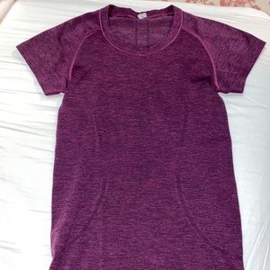 purple lululemon swiftly tech tee